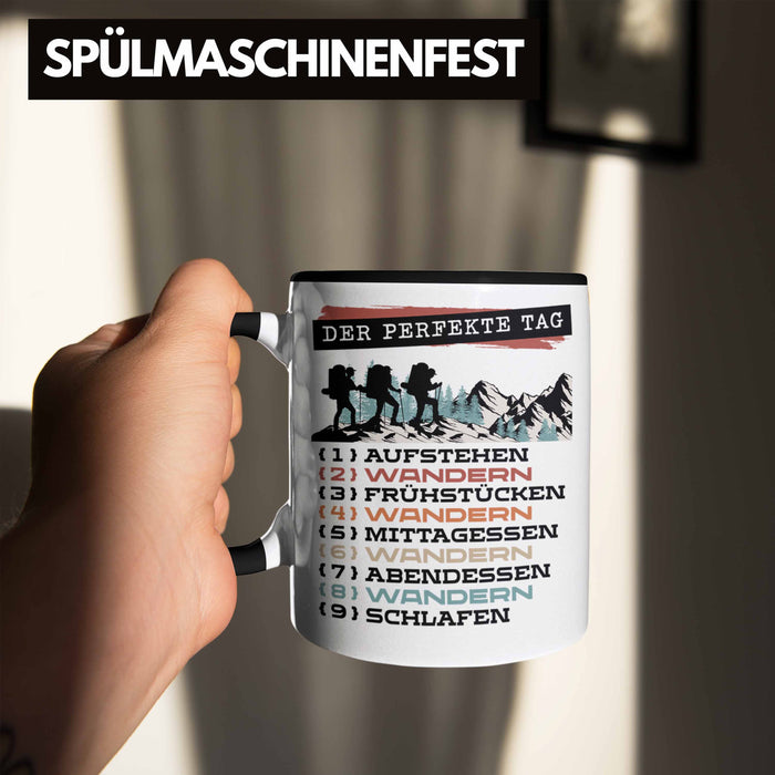 Wandern Tasse Geschenk für Wander-Fans Berge Spruch Der tolle Tag Geschenkidee Lustig Trendation