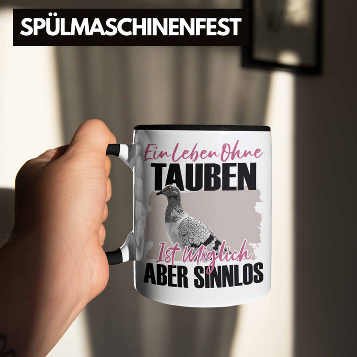 Eule Tasse Geschenk Spruch Tauben Liebhaber Geschenkidee Ein Leben Ohne Tauben Trendation
