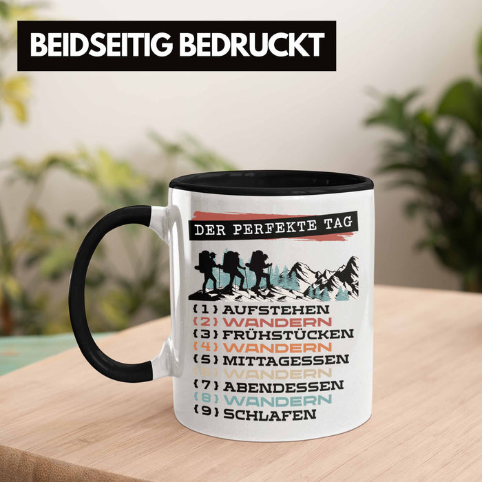 Wandern Tasse Geschenk für Wander-Fans Berge Spruch Der tolle Tag Geschenkidee Lustig Trendation