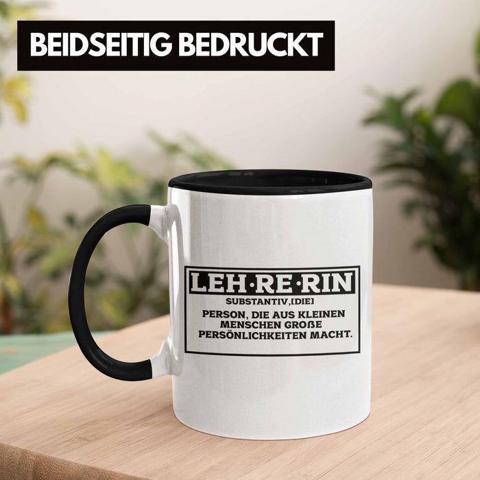 Lehrerin Tasse Abschiedsgeschenk für Lehrerinnen Geschenkidee Abschied Trendation