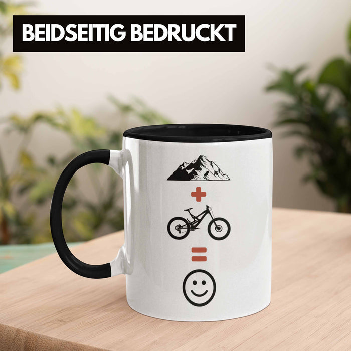 Mountainbike Tasse Geschenk Berge Downhill MTB Fahrer Geschenkidee Trendation