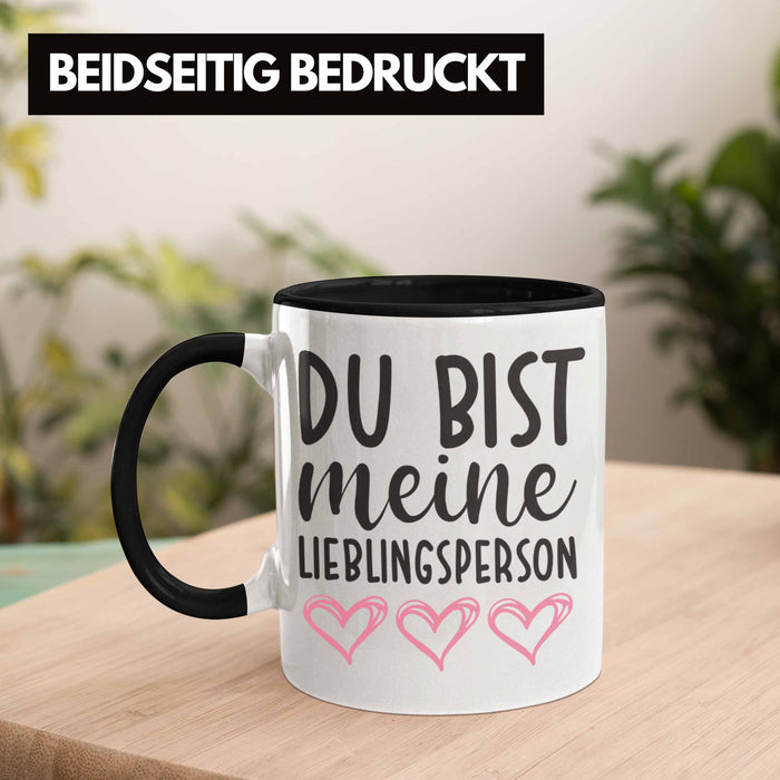 Trendation - Lieblingsmensch Lieblingsperson Tasse Geschenk Beste Freundin Freund Tasse mit Spruch Trendation