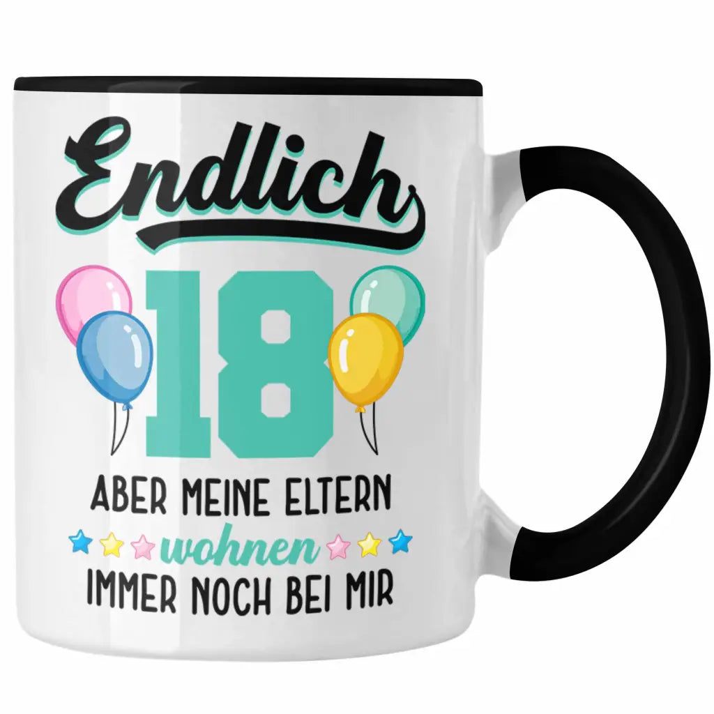 18. Geburtstag Junge Tasse, Geschenk 18 Geburtstag Sohn, Becher 18 Jahre  Spruch Becher Geschenkidee, Kaffeetasse Witz - .de