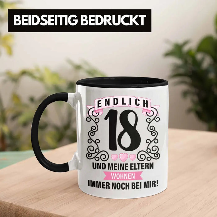 18. Geburtstag Tasse Geschenk Mädchen Jungen Geschenkidee Lustig