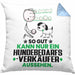 Hundebedarfsverkäufer Geschenk Kissen mit Füllung 40x40 So Gut Kann Nur Ein Hundebedarfsverkäufer Aussehen Geschenkidee (Grau) Blau Trendation