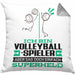 Volleyballspieler Geschenk Kissen mit Füllung 40x40 Ich Bin Volleyballspieler Aber Sag Doch Einfach Superheld Lustige Geschenkdiee für Volleyballspieler (Grau) Grau Trendation