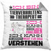 Tierverhaltenstherapeut Geschenk Kaffee-Kissen mit Füllung 40x40 Geschenkidee für Tierverhaltenstherapeut Ich Bin Tierverhaltenstherapeut Ich Kann Es Dir Erklären Jedoch Nicht Für Dich Verstehen Spruch Lustig (Grau) Grau Trendation