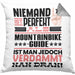 Mountainbike-Guide Geschenk Kissen mit Füllung 40x40 Lustige Geschenkidee für Mountainbike-Guide Geburtstag Niemand Ist Perfekt Aber Als Mountainbike-Guide Ist Man Nah Dran (Grau) Grau Trendation