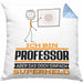 Professor Geschenk Kissen mit Füllung 40x40 Ich Bin Professor Aber Sag Doch Einfach Superheld Lustige Geschenkdiee für Professor (Grau) Blau Trendation