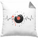 Schallplatte Geschenk Vinyl Herzschlag Vintage Retro Musik DJ Geschenk Kissen mit Füllung 40x40 (Grau) Grau Trendation
