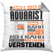 Aquarist Geschenk Kaffee-Kissen mit Füllung 40x40 Geschenkidee für Aquarist Ich Bin Aquarist Ich Kann Es Dir Erklären Jedoch Nicht Für Dich Verstehen Spruch Lustig (Grau) Grau Trendation