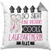 Laufpartnerin Geschenk Kissen mit Füllung 40x40 Lustig Geschenkidee für Laufpartnerin Geburtstag So Sieht Eine Richtig Coole Laufpartnerin Aus Frauen Spruch (Grau) Grau Trendation