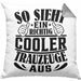 Trauzeuge Kissen mit Füllung 40x40 Geschenk So Sieht Ein Richtig Cooler Trauzeuge Aus Verkündung (Grau) Grau Trendation