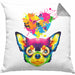 Chihuahua Herz Farbe Besitzer Kissen mit Füllung 40x40 Geschenk Lustiger Spruch Geschenkidee Chihuahua Liebhaber (Grau) Grau Trendation
