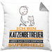 Katzenbetreuer Geschenk Kissen mit Füllung 40x40 Ich Bin Katzenbetreuer Aber Sag Doch Einfach Superheld Lustige Geschenkdiee für Katzenbetreuer (Grau) Grau Trendation