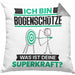 Bogenschütze Kissen mit Füllung 40x40 Geschenk für Bogenschütze Geburtstag Lustiger Spruch Was Ist Deine Superkraft (Grau) Grau Trendation