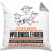 Wildnislehrer Geschenk Kissen mit Füllung 40x40 Ich Bin Wildnislehrer Aber Sag Doch Einfach Superheld Lustige Geschenkdiee für Wildnislehrer (Grau) Grau Trendation