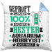 Aquarium-Hobbyist Geschenk Lustiger Spruch für Aquarium-Hobbyist Geschenkidee Bester Aquarium-Hobbyist Der WeltKissen mit Füllung 40x40 (Grau) Blau Trendation