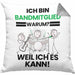 Bandmitglied Geschenk Kissen mit Füllung 40x40 Lustiger Spruch Ich Bin Bandmitglied Warum Weil Ich Es Kann Geschenkidee Bester Bandmitglied Geburtstag (Grau) Grau Trendation