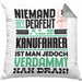 Kanufahrer Geschenk Kissen mit Füllung 40x40 Lustige Geschenkidee für Kanufahrer Geburtstag Niemand Ist Perfekt Aber Als Kanufahrer Ist Man Nah Dran (Grau) Grau Trendation