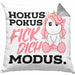 Lustige Ich Hasse Menschen Kissen mit Füllung 40x40 Mit Spruch Einhorn Geschenk Mama Freundin Kollegin Geschenkidee Arbeit Frauen (Grau) Grau Trendation