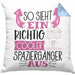 So Sieht Ein Richtig Cooler Spaziergänger Aus Geschenk Kissen mit Füllung 40x40 Lustiger Spruch Geschenkidee (Grau) Blau Trendation