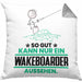 Wakeboarder Geschenk Kissen mit Füllung 40x40 So Gut Kann Nur Ein Wakeboarder Aussehen Geschenkidee (Grau) Grau Trendation