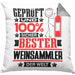 Weinsammler Geschenk Lustiger Spruch für Weinsammler Geschenkidee Bester Weinsammler Der WeltKissen mit Füllung 40x40 (Grau) Grau Trendation