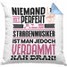 Straßenmusiker Geschenk Kissen mit Füllung 40x40 Lustige Geschenkidee für Straßenmusiker Geburtstag Niemand Ist Perfekt Aber Als Straßenmusiker Ist Man Nah Dran (Grau) Blau Trendation