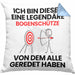 Bogenschütze Geschenk Kissen mit Füllung 40x40 Lustige Geschenkidee Geburtstag für Bogenschütze Ich Bin Dieser Legendäre Bogenschütze Von Dem Alle Geredet Haben (Grau) Blau Trendation
