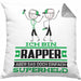 Rapper Geschenk Kissen mit Füllung 40x40 Ich Bin Rapper Aber Sag Doch Einfach Superheld Lustige Geschenkdiee für Rapper (Grau) Grau Trendation
