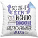 Katzencafégänger Kissen mit Füllung 40x40 So Sieht Ein Richtig Cooler Katzencafégänger Aus Geschenk Lustiger Spruch Geschenkidee (Grau) Blau Trendation