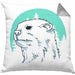 Otter Kissen mit Füllung 40x40 Geschenk Natur Otter-Liebhaber Geschenkidee Geburtstag (Grau) Grau Trendation