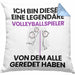 Volleyballspieler Geschenk Kissen mit Füllung 40x40 Lustige Geschenkidee Geburtstag für Volleyballspieler Ich Bin Dieser Legendäre Volleyballspieler Von Dem Alle Geredet Haben (Grau) Blau Trendation