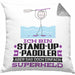 Stand-Up-Paddler Geschenk Kissen mit Füllung 40x40 Ich Bin Stand-Up-Paddler Aber Sag Doch Einfach Superheld Lustige Geschenkdiee für Stand-Up-Paddler (Grau) Grau Trendation