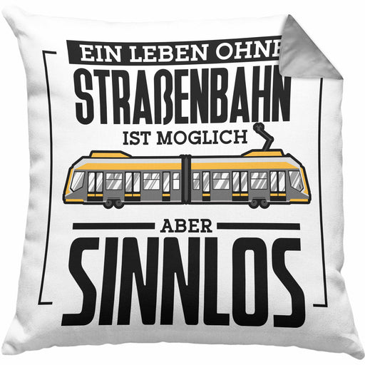 Lustige Kissen mit Füllung 40x40 Geschenk Spruch Lustig Normale Menschen Machen Mir Angst Geschenkidee Geburtstag (Grau) Grau Trendation