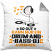 Drum-and-Bass-DJ Geschenk Kissen mit Füllung 40x40 So Gut Kann Nur Ein Drum-and-Bass-DJ Aussehen Geschenkidee (Grau) Grau Trendation