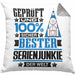 Serienjunkie Geschenk Lustiger Spruch für Serienjunkie Geschenkidee Bester Serienjunkie Der WeltKissen mit Füllung 40x40 (Grau) Grau Trendation