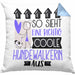 Hundewalkerin Geschenk Kissen mit Füllung 40x40 Lustig Geschenkidee für Hundewalkerin Geburtstag So Sieht Eine Richtig Coole Hundewalkerin Aus Frauen Spruch (Grau) Blau Trendation