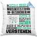 Musikfestival-Besucher Geschenk Kissen mit Füllung 40x40 Lustige Geschenkdiee für einen Musikfestival-Besucher Geburtstag Ich Bin Musikfestival-Besucher Ich Kann Es Dir Erklären Aber Nicht Für Dich Verstehen (Grau) Blau Trendation
