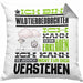 Wildtierbeobachter Geschenk Kaffee-Kissen mit Füllung 40x40 Geschenkidee für Wildtierbeobachter Ich Bin Wildtierbeobachter Ich Kann Es Dir Erklären Jedoch Nicht Für Dich Verstehen Spruch Lustig (Grau) Grau Trendation