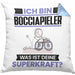 Bocciapieler Kissen mit Füllung 40x40 Geschenk für Bocciapieler Geburtstag Lustiger Spruch Was Ist Deine Superkraft (Grau) Blau Trendation
