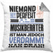 Musikberater Geschenk Kissen mit Füllung 40x40 Lustige Geschenkidee für Musikberater Geburtstag Niemand Ist Perfekt Aber Als Musikberater Ist Man Nah Dran (Grau) Grau Trendation