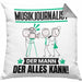 Musikjournalist Kissen mit Füllung 40x40 Geschenk für Musikjournalist Der Mann Der Alles Kann Geschenkidee zum Geburtstag (Grau) Grau Trendation