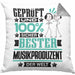 Musikproduzent Geschenk Lustiger Spruch für Musikproduzent Geschenkidee Bester Musikproduzent Der WeltKissen mit Füllung 40x40 (Grau) Grau Trendation
