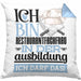 Restaurantfachfrau Ausbildung Start Geschenk Kissen mit Füllung 40x40 Ich Bin Restaurantfachfrau In Der Ausbildung Ich Darf Das Geschenkidee (Grau) Blau Trendation