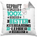 Kiteboarding-Lehrer Geschenk Lustiger Spruch für Kiteboarding-Lehrer Geschenkidee Bester Kiteboarding-Lehrer Der WeltKissen mit Füllung 40x40 (Grau) Grau Trendation