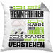 Rennfahrer Geschenk Kaffee-Kissen mit Füllung 40x40 Geschenkidee für Rennfahrer Ich Bin Rennfahrer Ich Kann Es Dir Erklären Jedoch Nicht Für Dich Verstehen Spruch Lustig (Grau) Grau Trendation