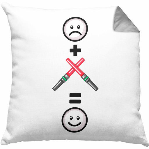 Fluglotse Kissen mit Füllung 40x40 Geschenk für Fluglotsen Lustige Geschenkidee :( + Fluglotse = :) Geburtstag (Grau) Grau Trendation