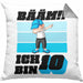 10 Geburtstag Junge Jungen Geschenke Kissen mit Füllung 40x40 10er Geburtstag 10 Jahre Alt Geschenkidee (Grau) Grau Trendation